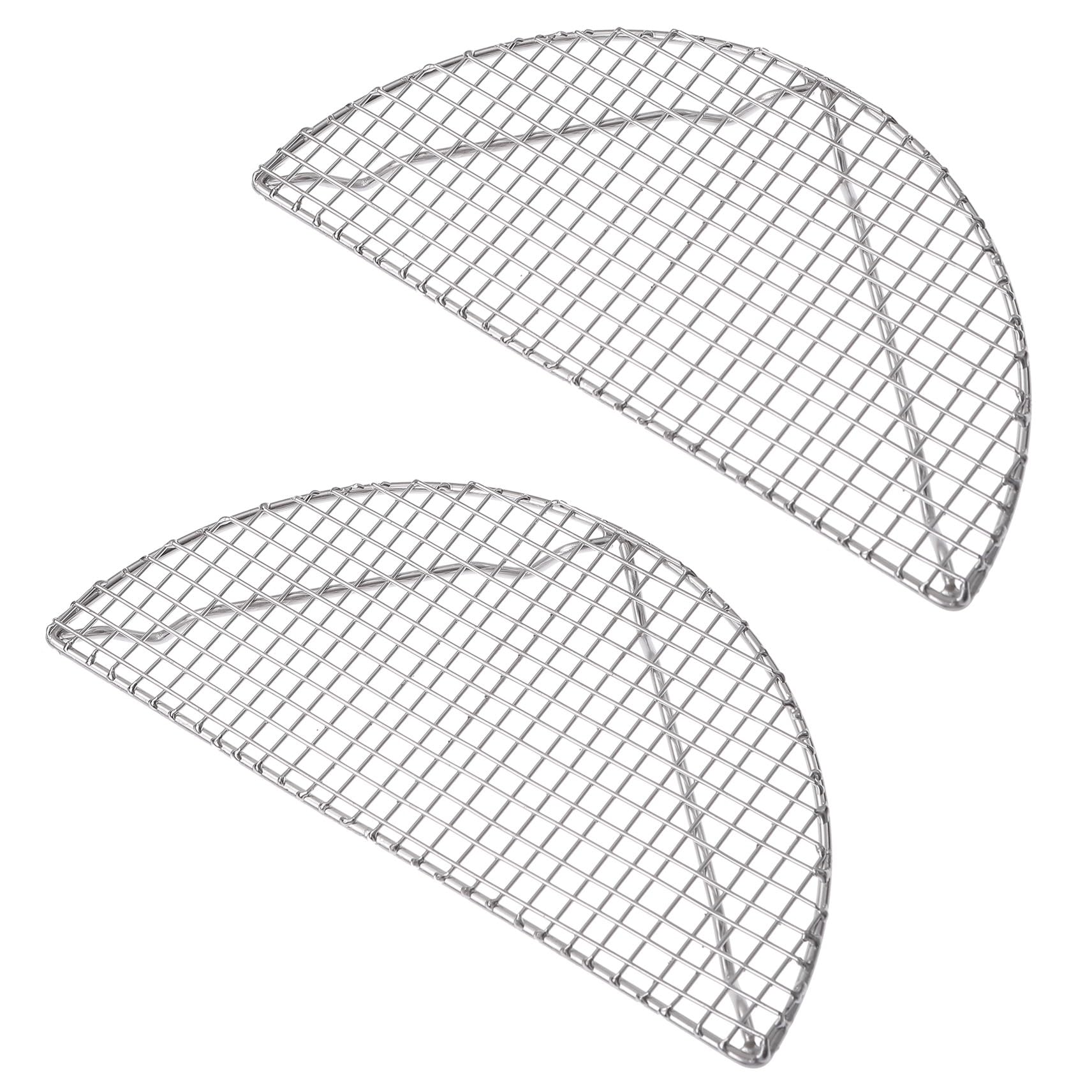 新品未使用　とんかつアミ　とんかつ用　トンカツ　半月アミ　油切り　唐揚げ　40個 楽天市場】半月型とんかつ網 (小)1122円～（大）揚げ物油切アミ